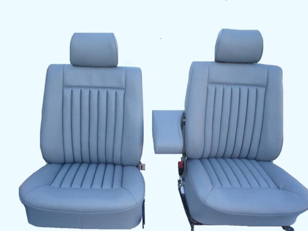 Mercedes Benz W126 1981-1991 280SE/SEL,300SD, 300SE/SEL, 380SE/SEL, 420SE/SEL, 500SE/SEL, 560SEL, Front Seat Covers Leather-0