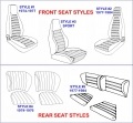 Porsche 911 seat styles